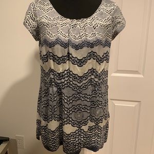 Cabi All Silk short sleeve tunic